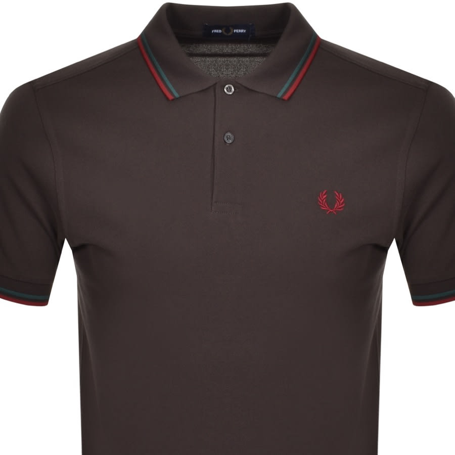 Alternative Image for ProductFred Perry Twin Tipped Polo T Shirt Brown2